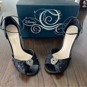 Disney Cinderella Glass Slipper Collection Black Heels - Size 9